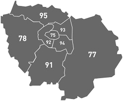 carte ile de france